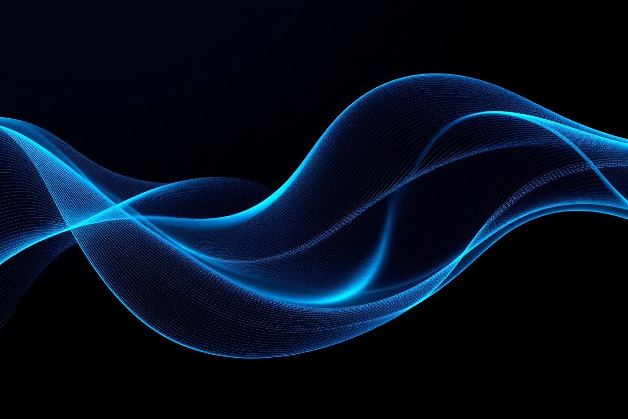 Glossy abstract render representing analysis and insight
